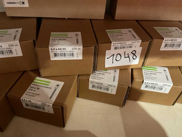 12 dozen hout schroeven deels inox - afbeelding 5 van  6