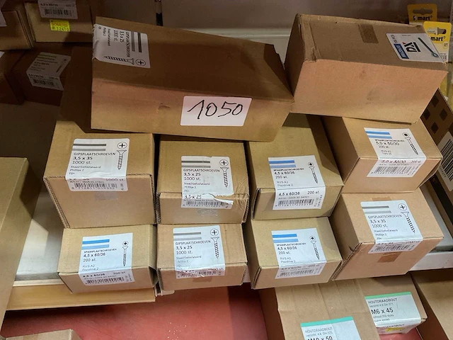 12 dozen hout schroeven deels inox - afbeelding 1 van  7