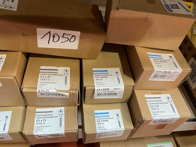 12 dozen hout schroeven deels inox - afbeelding 5 van  7