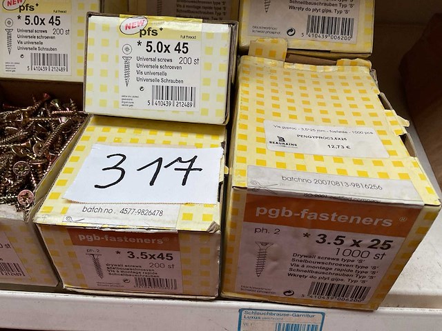 12 dozen hout schroeven en blind klinknagels - afbeelding 3 van  8