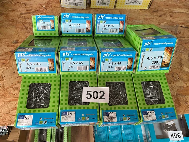 12 dozen houtschroeven - afbeelding 1 van  5
