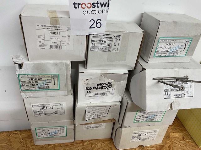 12 dozen inox bouten - afbeelding 2 van  5