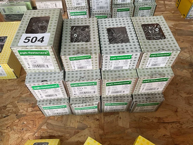 12 dozen inox houtschroeven - afbeelding 1 van  6