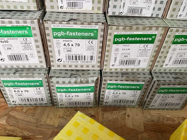 12 dozen inox houtschroeven - afbeelding 3 van  6