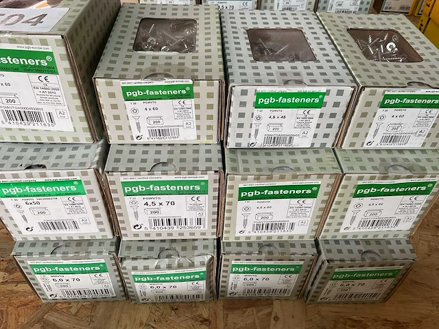 12 dozen inox houtschroeven - afbeelding 4 van  6