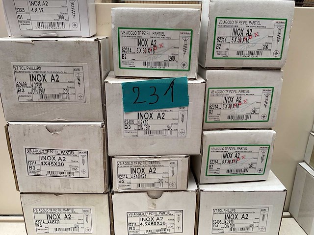 12 dozen inox schroeven - afbeelding 2 van  4