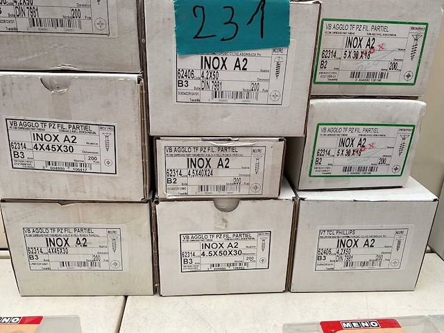12 dozen inox schroeven - afbeelding 3 van  4