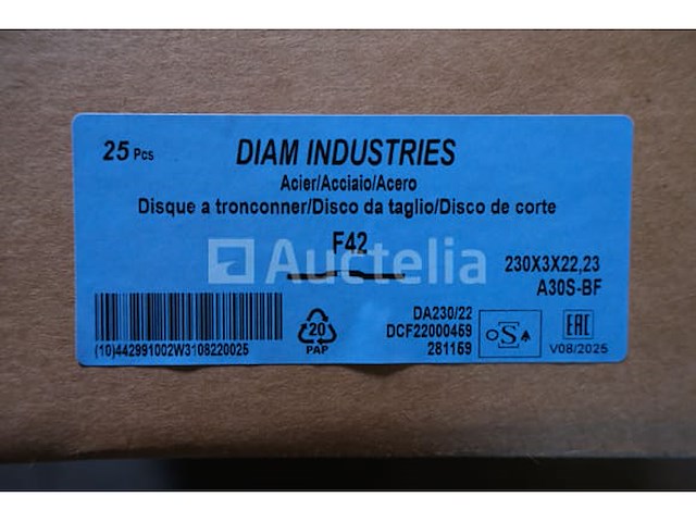 12 dozen van 25 nieuwe diam 230 cut-off schijven - afbeelding 1 van  5