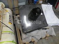 12 ds roestvrijstalen platte dakvoerstukken - afbeelding 3 van  4