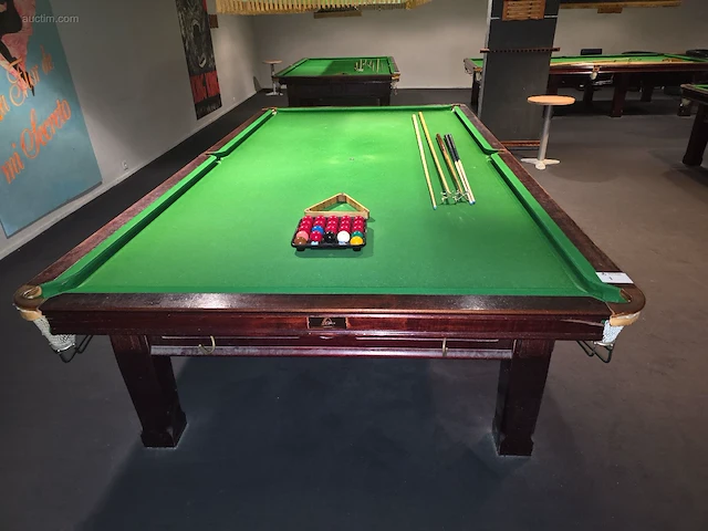 12 ft klassieke houten snookertafel bce - afbeelding 8 van  13