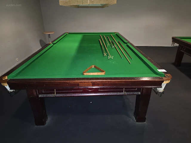 12 ft klassieke houten snookertafel bce - afbeelding 3 van  10