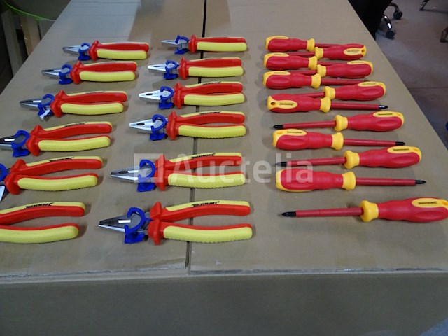 12 geïsoleerde universele tangen, 12 elektriciensschroevendraaiers - afbeelding 5 van  6