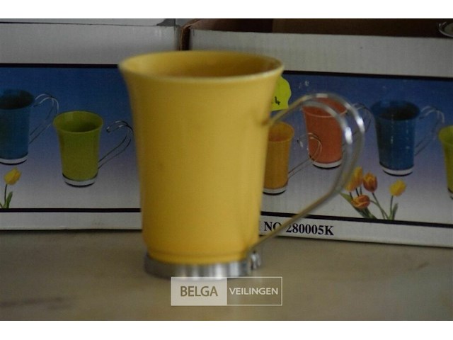 12 gele theetassen - afbeelding 2 van  4