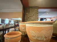 12 handgeschilderde bloempotten - afbeelding 1 van  2