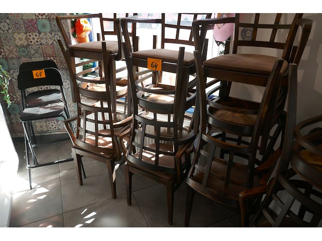 12 horecastoelen + 4 horecatafels - afbeelding 1 van  6