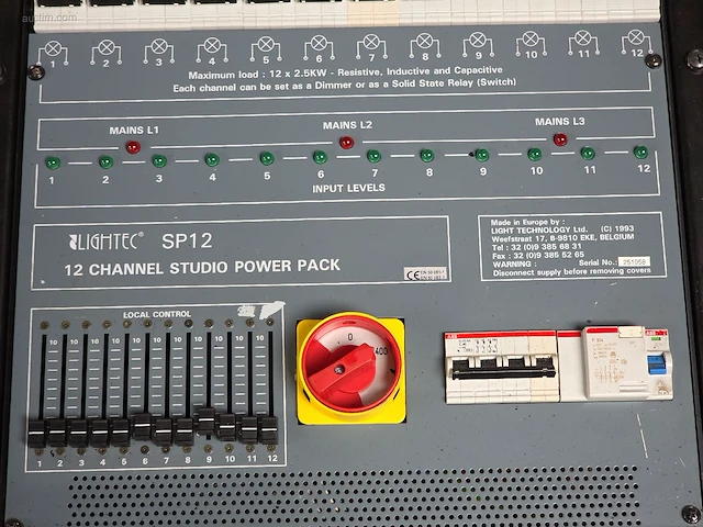 12 kanaal studio power pack lightpack sp12 - afbeelding 2 van  5
