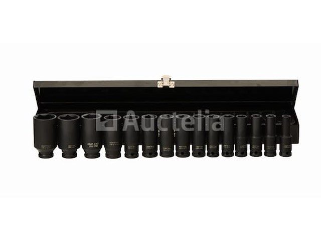 1/2" lange slagdoppen (15 stuks) kraft&dele - afbeelding 1 van  3