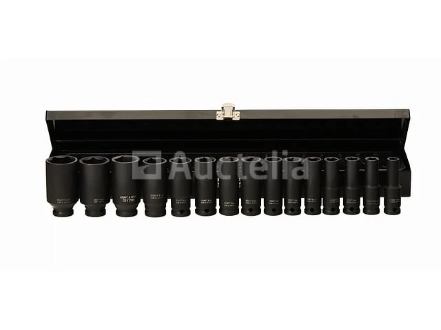1/2" lange slagdoppen (15 stuks) kraft&dele - afbeelding 1 van  3