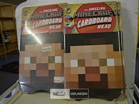 12 minecraft kartonnen hoofden - afbeelding 1 van  2