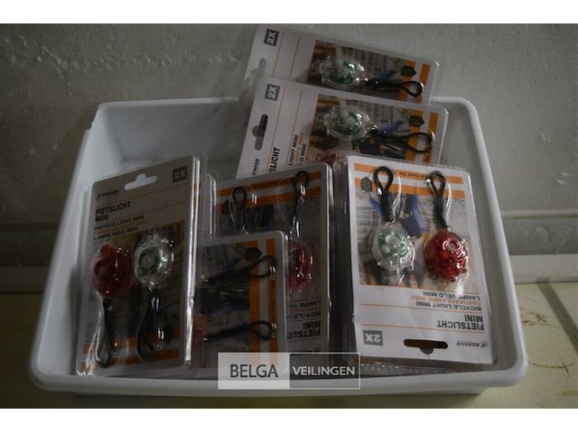 12 mini fietslicht - afbeelding 1 van  3