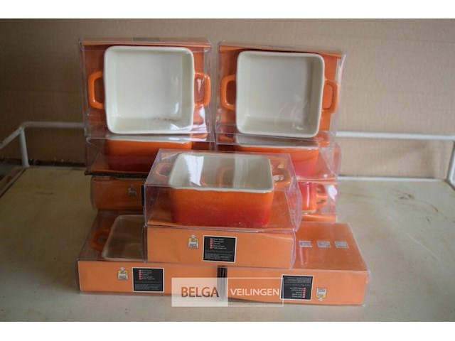 12 ovenschoteltjes voor hapjes ±6x6 cm - afbeelding 1 van  2