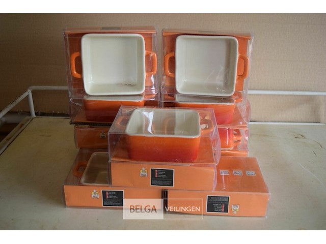 12 ovenschoteltjes voor hapjes ±6x6 cm - afbeelding 1 van  2