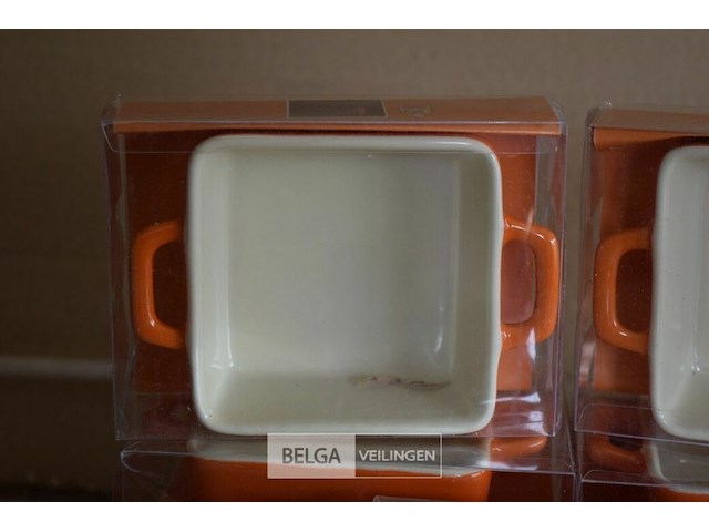 12 ovenschoteltjes voor hapjes ±6x6 cm - afbeelding 2 van  2
