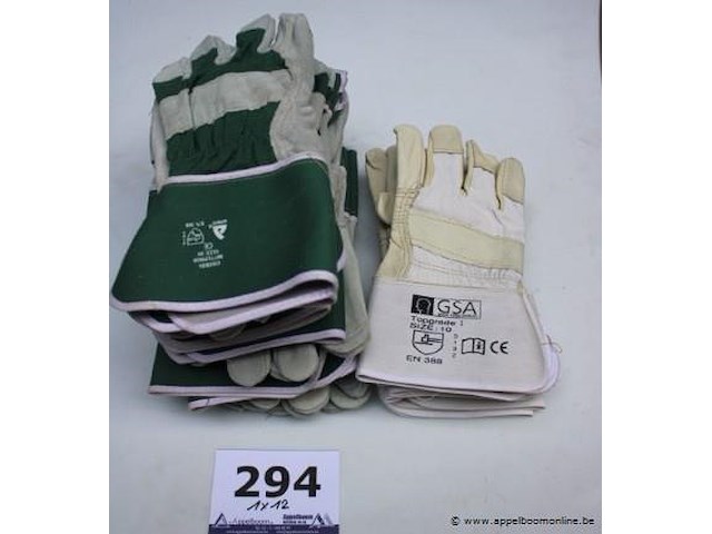 12 paar werkhandschoenen artelli - afbeelding 1 van  1