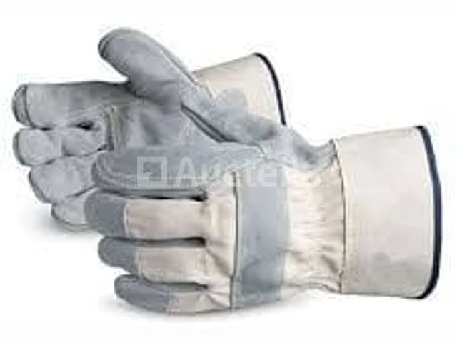 12-pack versterkte leren handschoenen – materiaalbehandeling, bouwplaats, doe-het-zelf - afbeelding 1 van  4