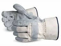 12-pack versterkte leren handschoenen – materiaalbehandeling, bouwplaats, doe-het-zelf
