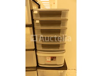 12 plastic opslagbakken - afbeelding 6 van  8