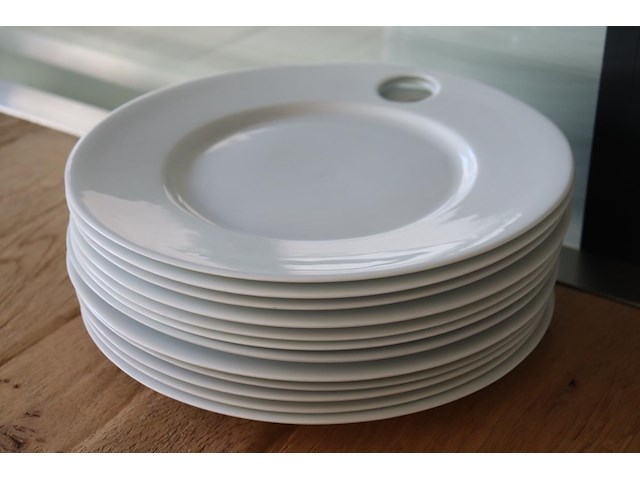 12 porseleinen borden philippe deshoulieres - afbeelding 1 van  3