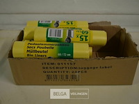±12 rollen vuilniszakjes 60x72cm - afbeelding 1 van  2
