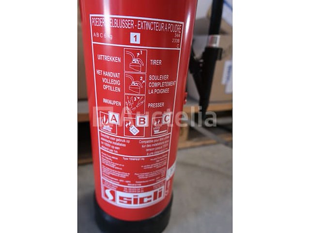 12 sicli 6 kg poederbrandblussers - afbeelding 6 van  7