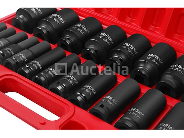 1/2" slagdoppen (20 stuks) kraft&dele - afbeelding 2 van  4
