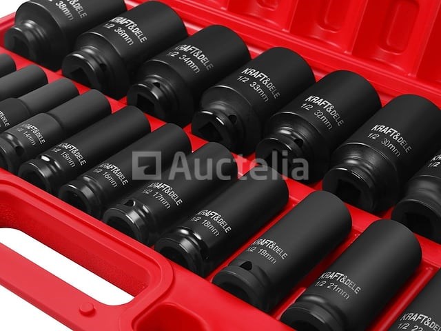 1/2" slagdoppen (20 stuks) kraft&dele - afbeelding 2 van  4