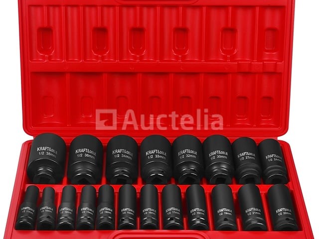 1/2" slagdoppen (20 stuks) kraft&dele - afbeelding 3 van  4