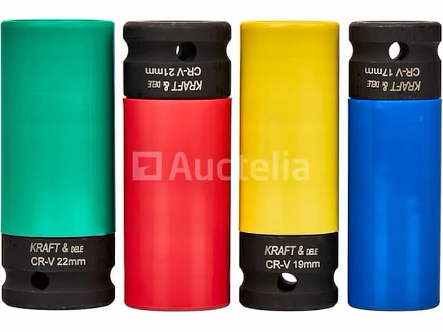 1/2" slagdoppen (4 stuks) kraft&dele - afbeelding 3 van  3