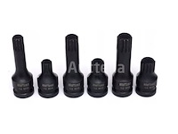 1/2" slagdoppen (6 stuks) kraft&dele in de behuizing - afbeelding 1 van  1