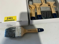 12 verfborstel anza titanium aqua plat 2,5" - afbeelding 2 van  3