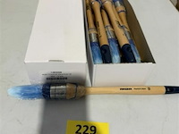 12 verfborstel anza titanium aqua punt 25 - afbeelding 2 van  3