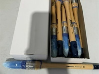 12 verfborstel anza titanium aqua punt 25 - afbeelding 3 van  3