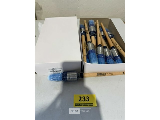 12 verfborstel anza titanium aqua rond 18 - afbeelding 3 van  3