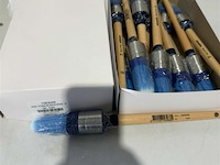 12 verfborstel anza titanium aqua rond 18 - afbeelding 3 van  3