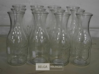 12 wijn/ waterkaraffen h= 20cm - afbeelding 1 van  1