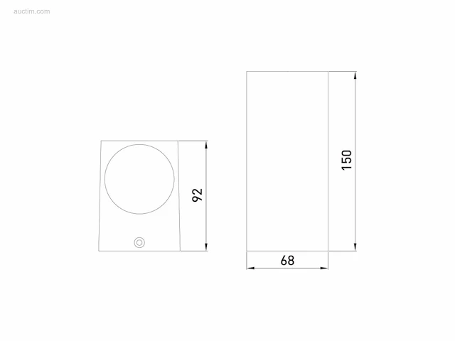 (12 x) 12 x wandlamp rechthoekig gu10 duo fitting... - afbeelding 8 van  8