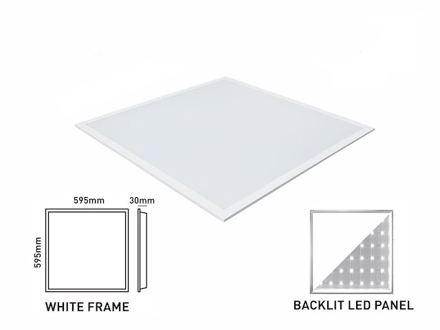 12 x 40w 3 colour cct 60*60 recessed backlit led panel philips driver white - afbeelding 4 van  8