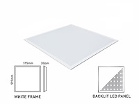 12 x 40w 3 colour cct 60*60 recessed backlit led panel philips driver white - afbeelding 4 van  8