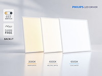 12 x 40w 3 colour cct 60*60 recessed backlit led panel philips driver white - afbeelding 5 van  8