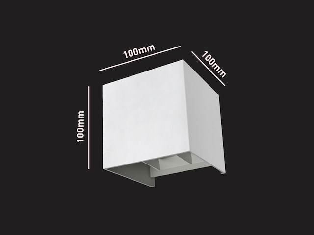 12 x 7w led wit wandlamp kubus duo licht verstelbaar waterdicht - afbeelding 7 van  8